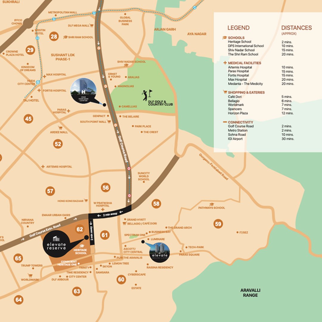 elevate reserve location